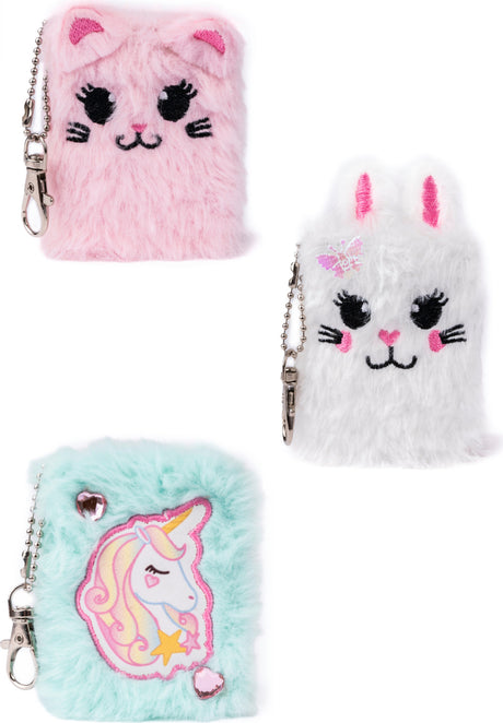 Mini Furry Friends Keychain Journals