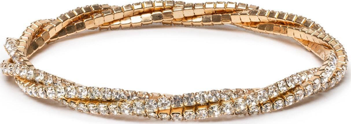 Boutique Diamante Twist Bracelet