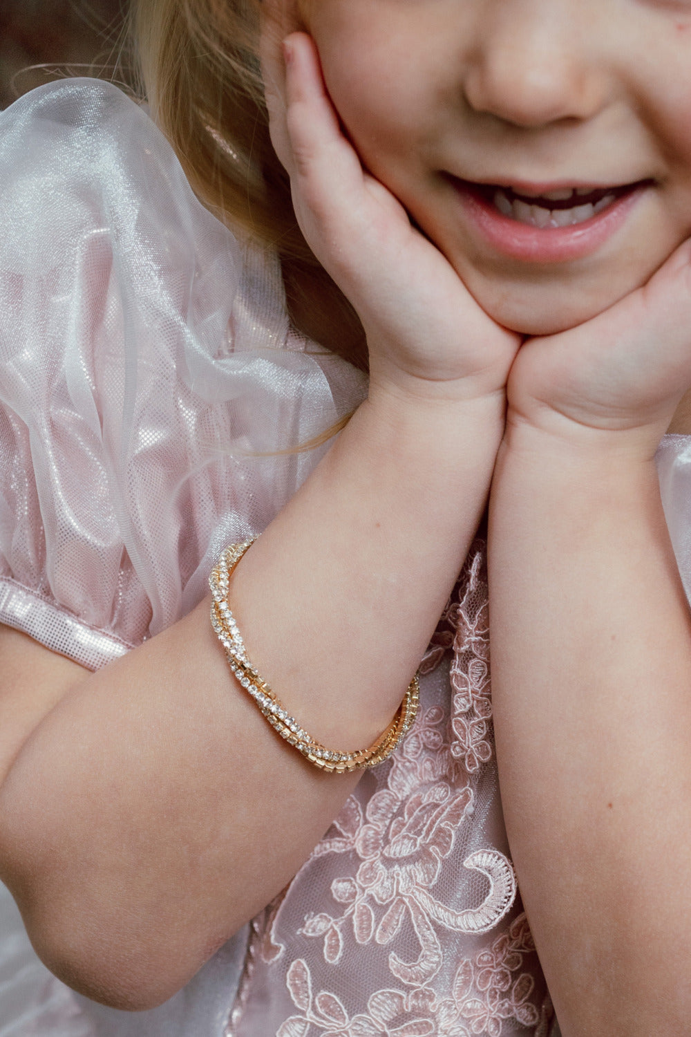 Boutique Diamante Twist Bracelet