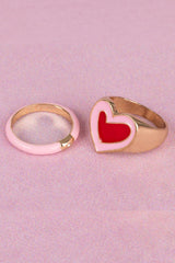 Boutique Chic Tickled Pink Rings (Small)