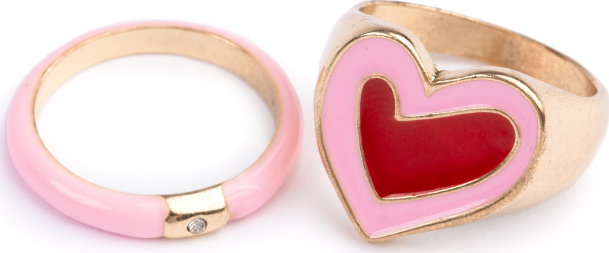 Boutique Chic Tickled Pink Rings (Small)