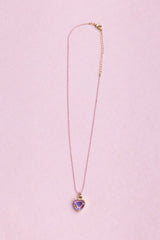 Boutique Chic Lilac Love Necklace