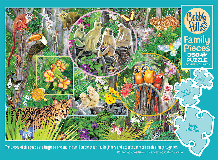 Rainforest Magic - family puzzle (350 pc)