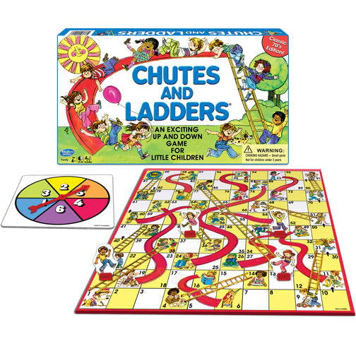 Classic Chutes and Ladders Board Game