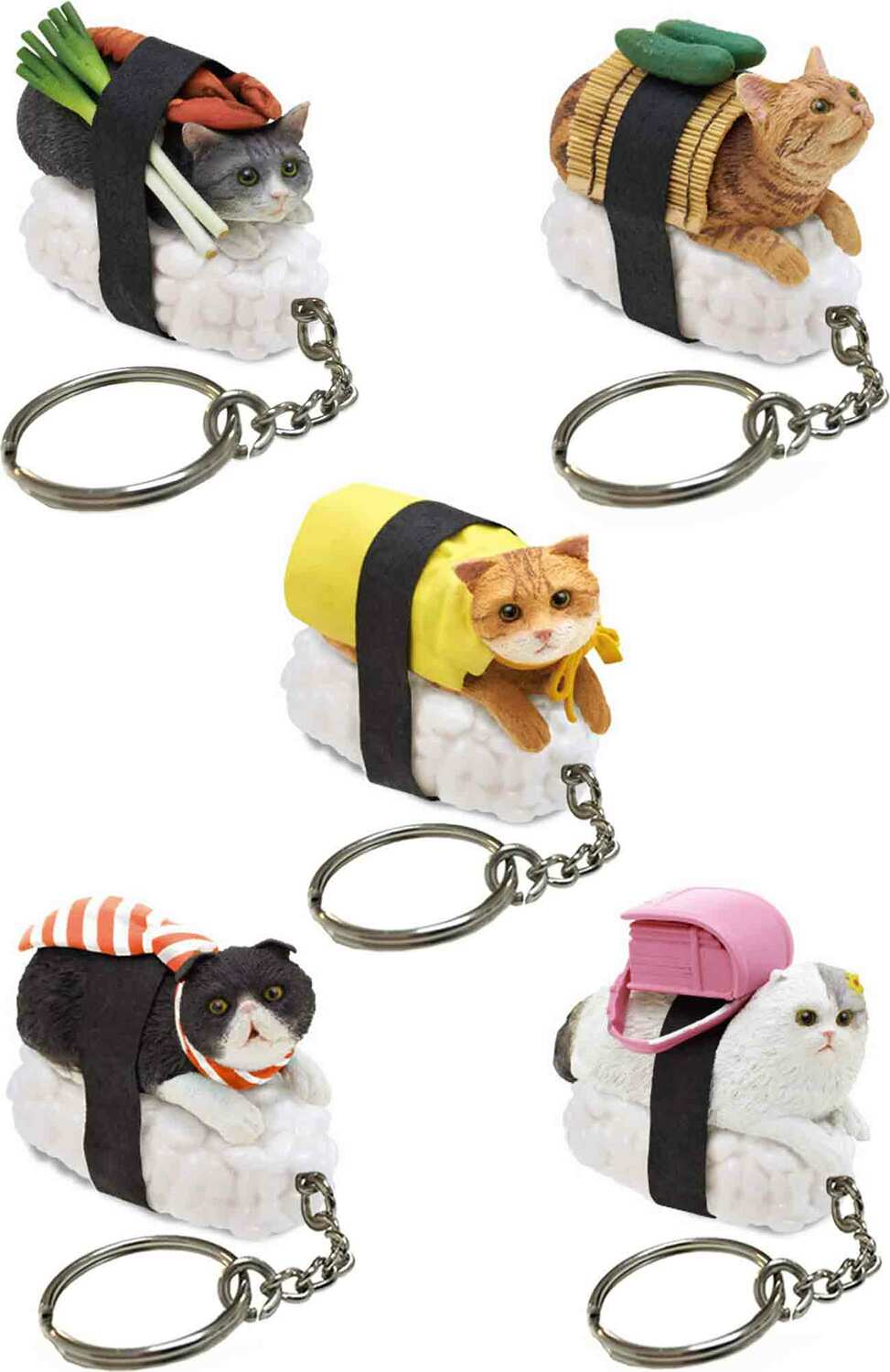 Sushi Cat (Nekozushi) Keyring Blind Box Version 1