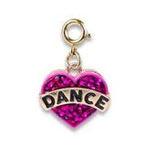 Gold Glitter Dance Charm