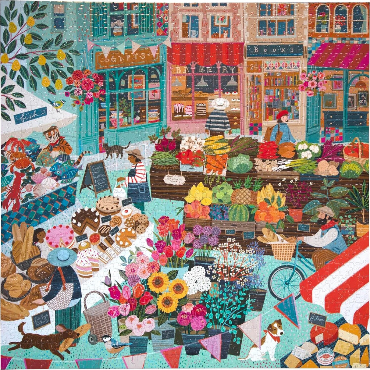 English Green Market 1000 Pc Puzzle