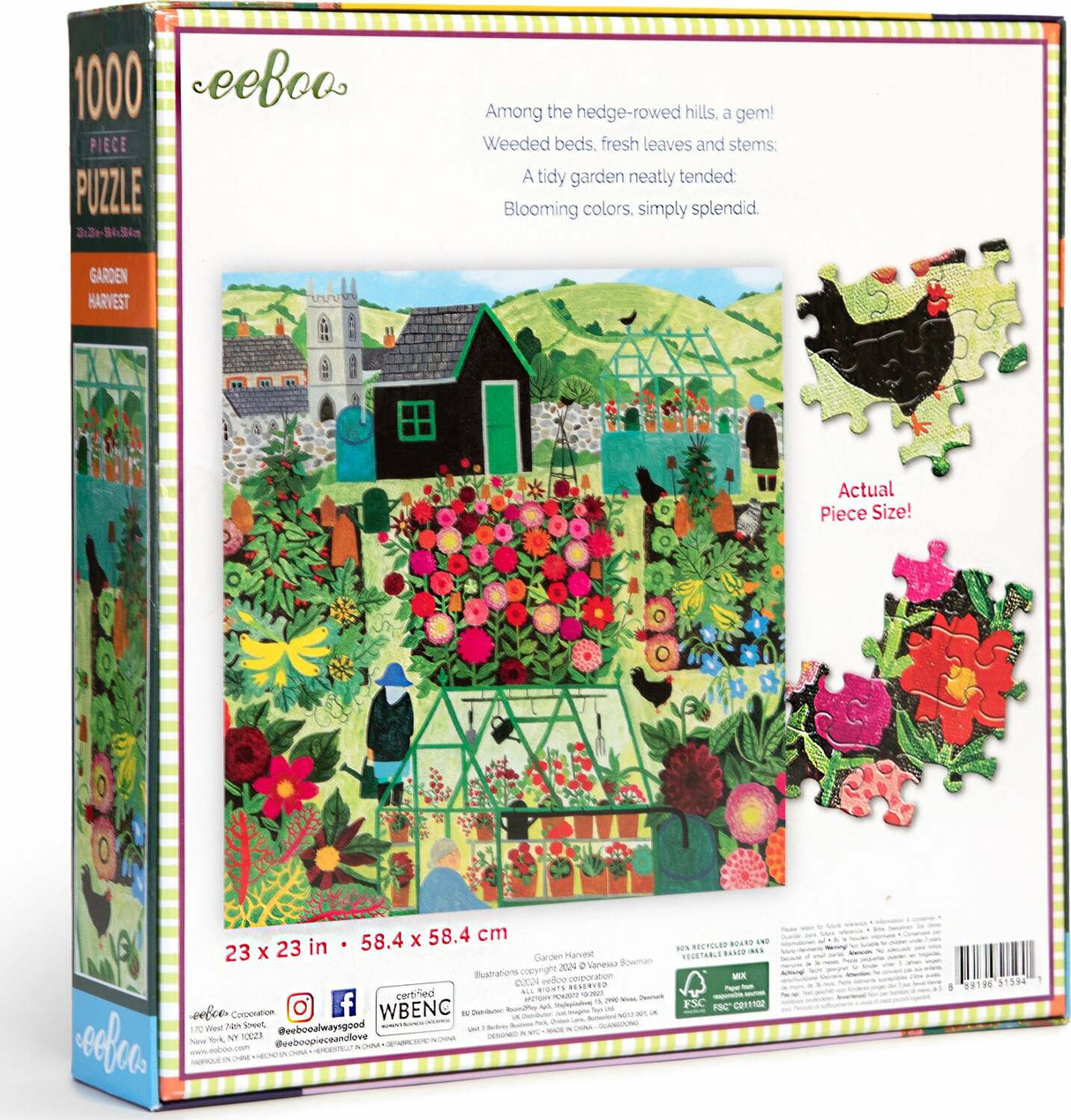 Garden Harvest 1000 Piece Puzzle