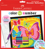 Color By Number with Markers Bloomin' Butterflies