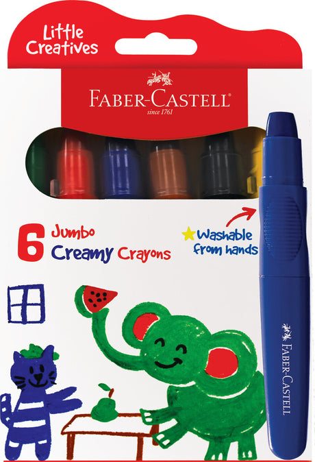 6Ct Little Creatives Jumbo Creamy Crayon