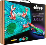OKTO Sensory Art 3D Painting "Koi Carps" – 11.8" x 15.7" Canvas Kit