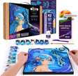 OKTO Manga Elements - Water - 3D Clay Canvas Kit (11.8 x 15.7 in) - Ages 10+