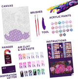 OKTO Air-Dry Clay 3D Painting Kit - Kit Hummingbirds (11.8 x 15.7 in)