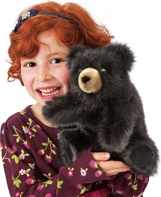 Bear, Black Baby Hand Puppet