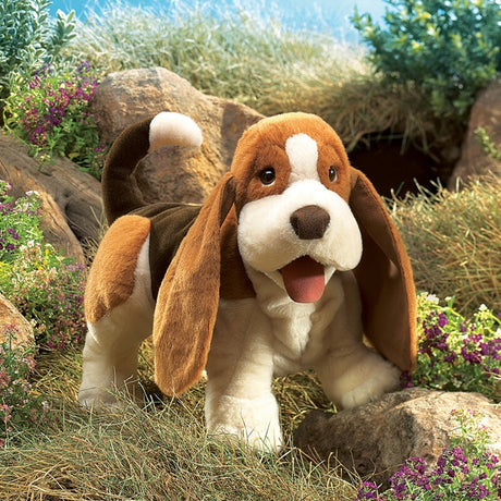 Basset Hound Hand Puppet