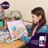 OKTO Manga Elements - Air - 3D Clay Canvas Kit (11.8 x 15.7 in) - Ages 10+