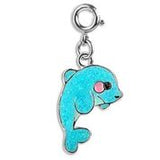 Glitter Dolphin Charm