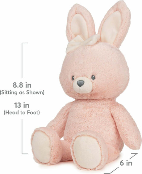 Gund 100% Recycled Bunny, Pink, 13 In