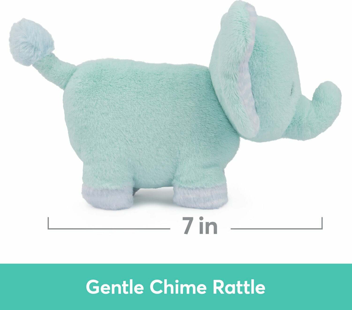 Safari Friends Elephant With Chime, 7 In