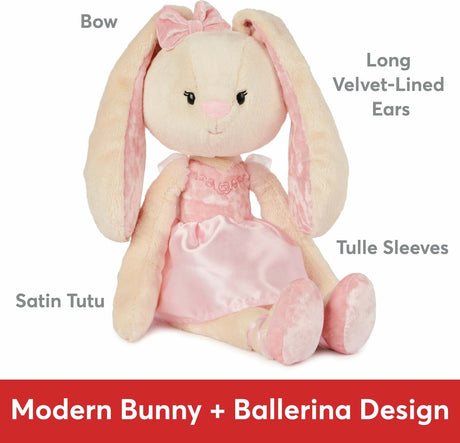 Curtsy The Ballerina Bunny Take-Along Friend, 15 In