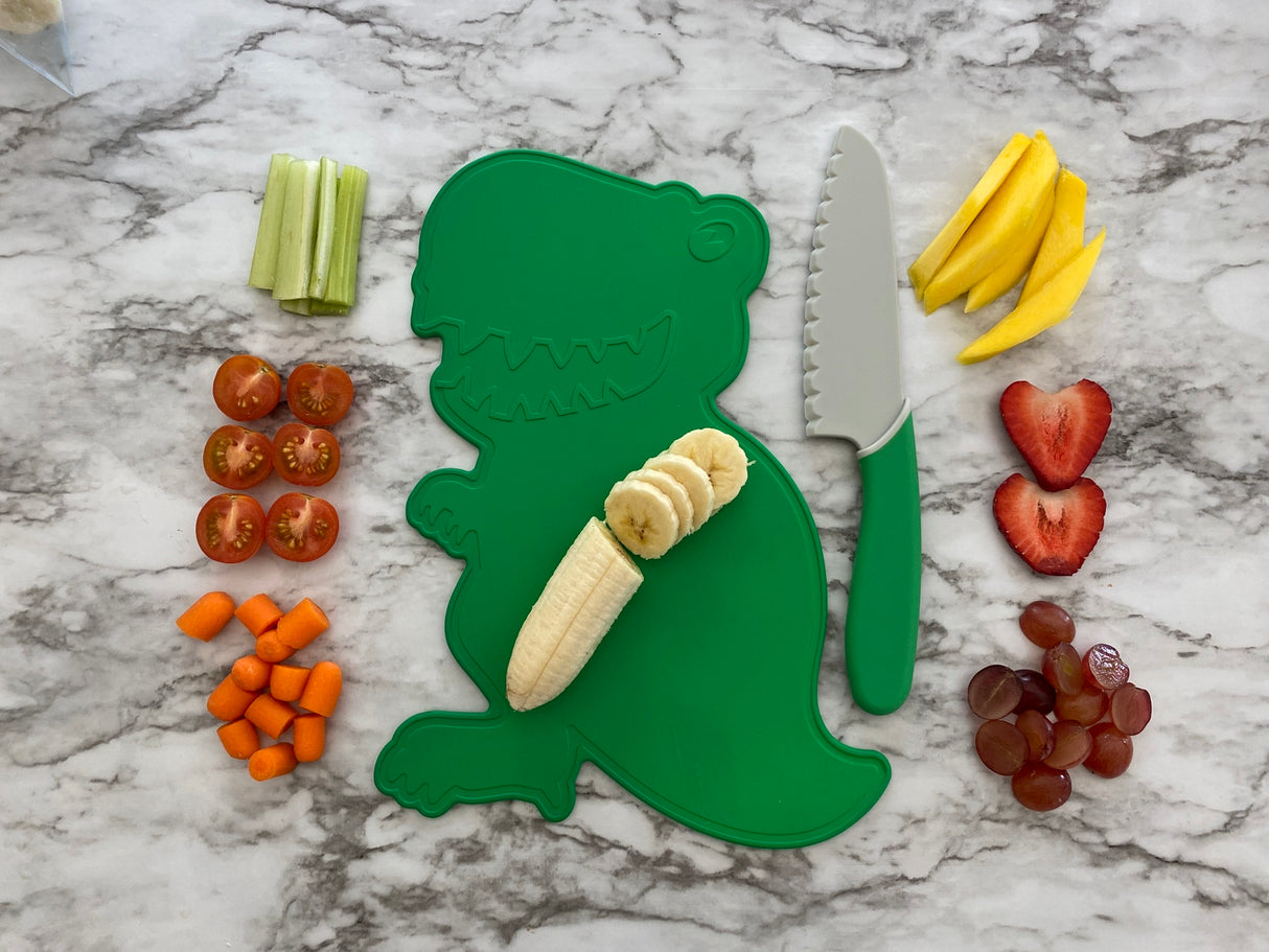 Dinosaur Cutting Board & Knife Set