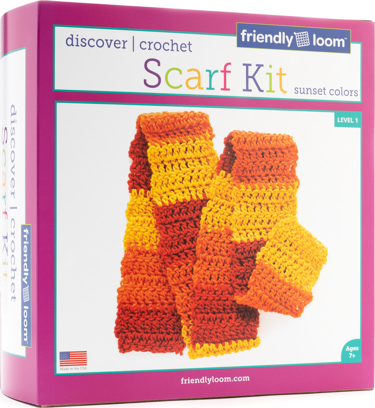 Discover Crochet: Scarf Kit Sunset