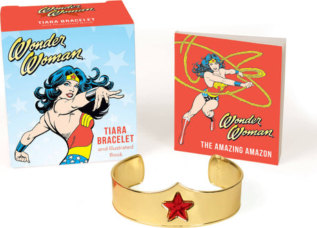 Wonder Woman Tiara Bracelet and Illustrated Book