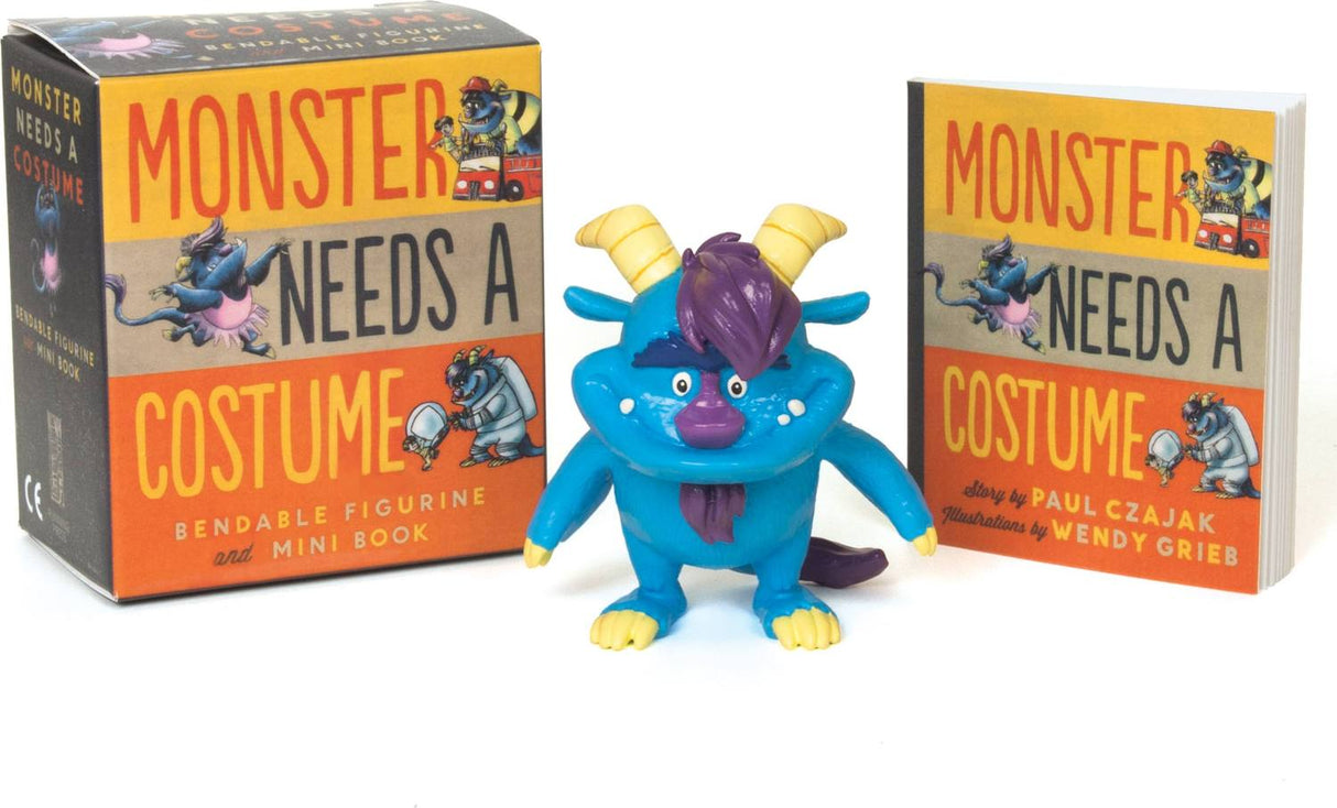 Monster Needs a Costume Bendable Figurine and Mini Book