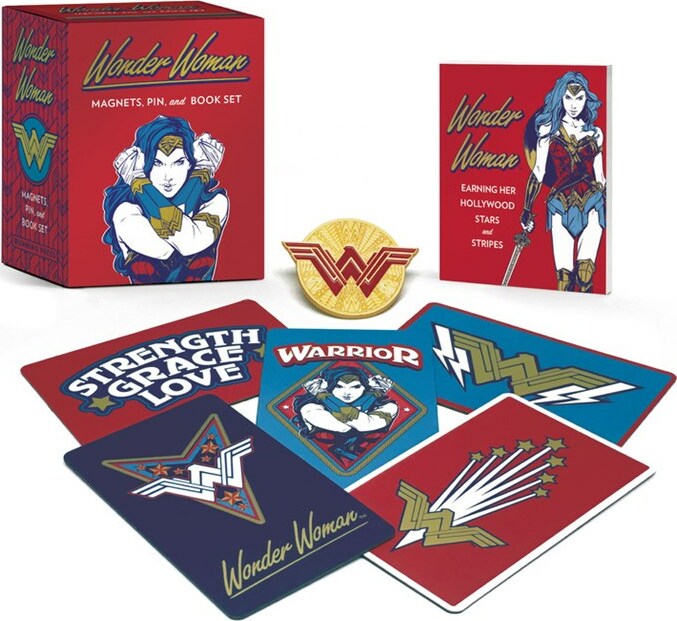 Wonder Woman: Magnets, Pin, and Book Set