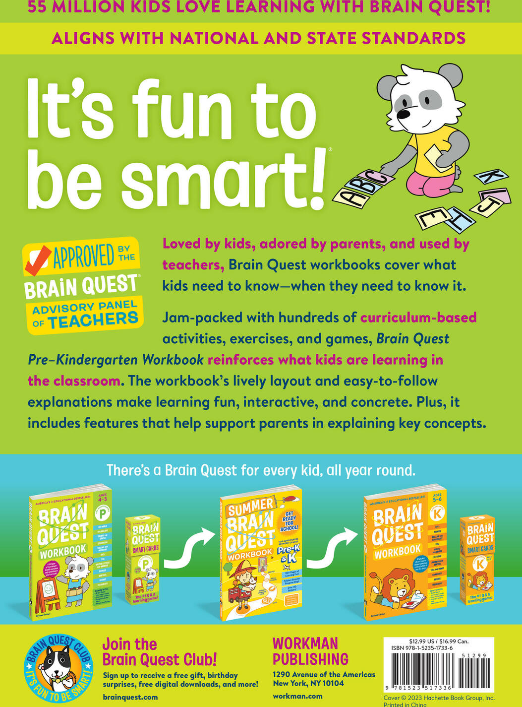 Brain Quest Workbook: Pre-K Revised Edition – Dancing Bear Toys