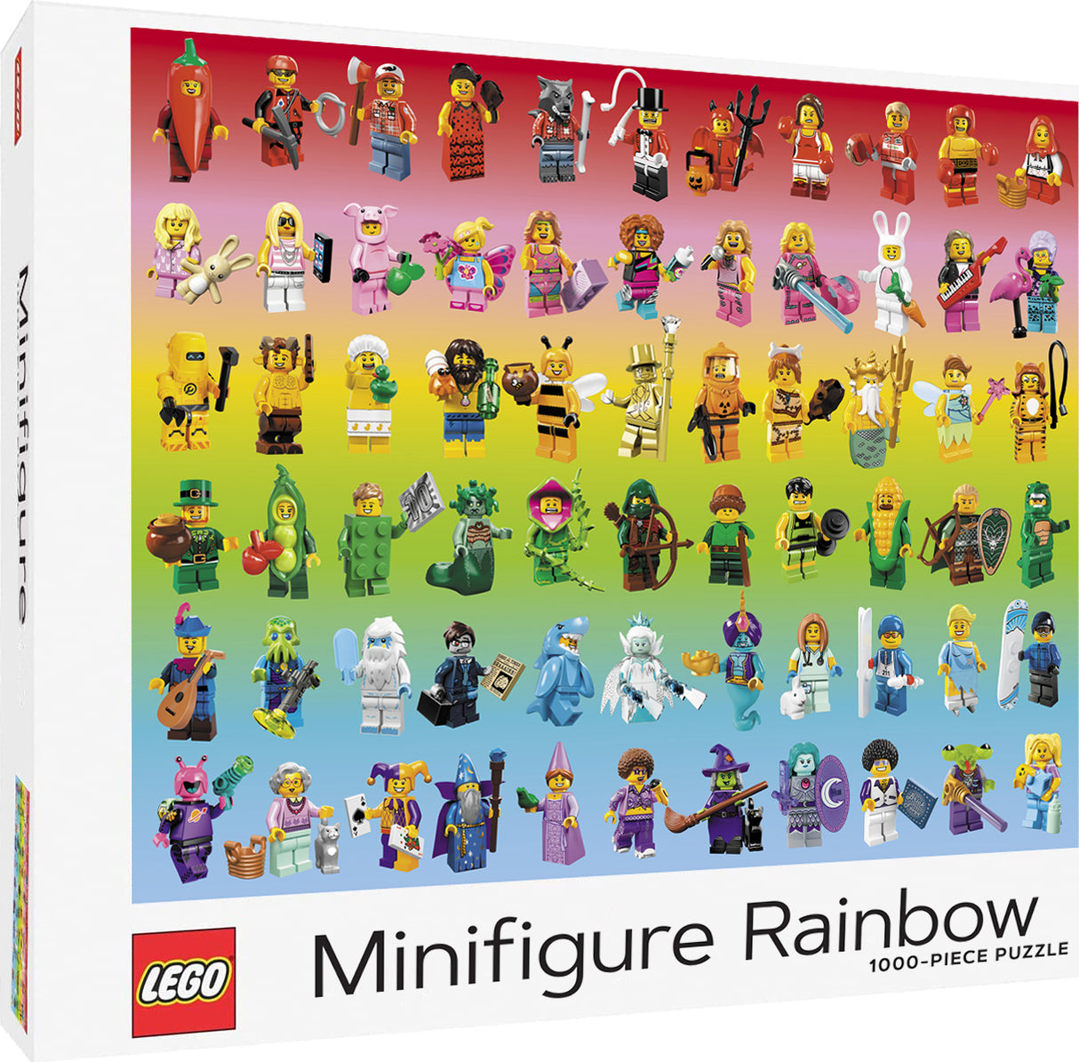 LEGO Minifigure Rainbow 1000-Piece Puzzle