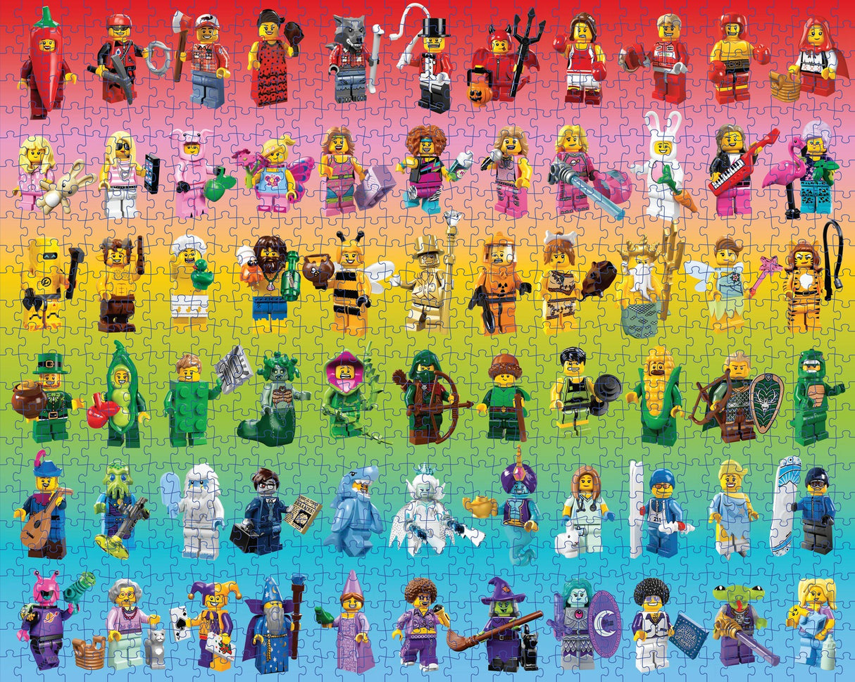 LEGO Minifigure Rainbow 1000-Piece Puzzle