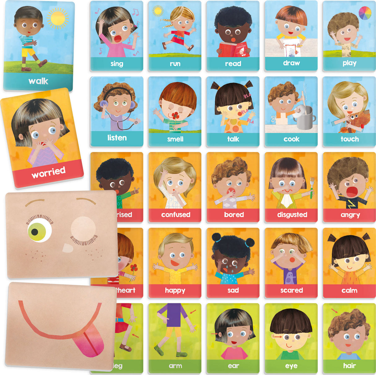 Flashcards Emotions and Actions Montessori