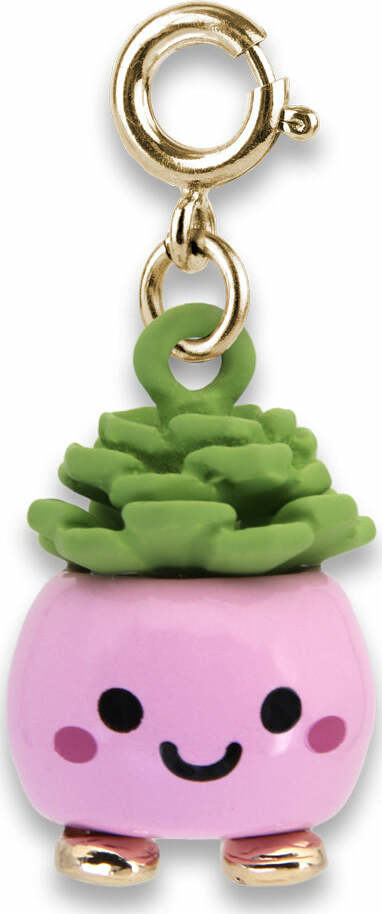 succulent charm Gold Happy Succulent Charm – Dancing Bear Toys