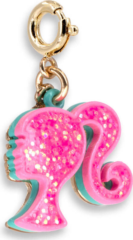 Gold Glitter Barbie Charm