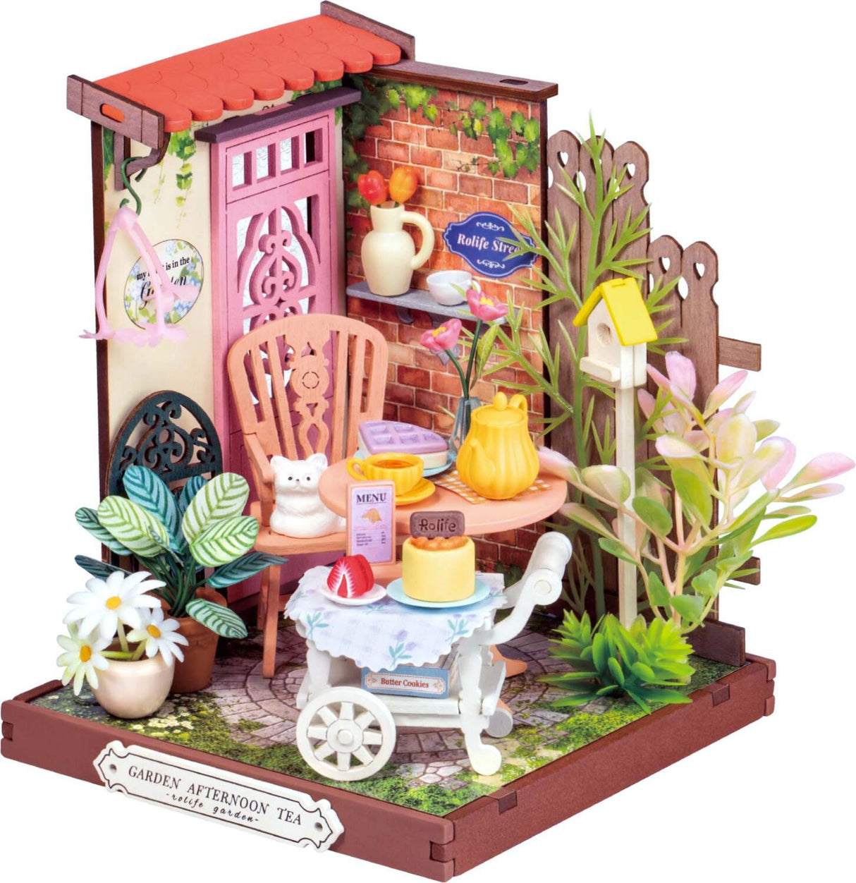 DIY Miniature House Kit: Fancy Tea Yard