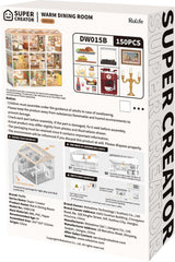 DIY Miniature House Kit | Warm Dining Room