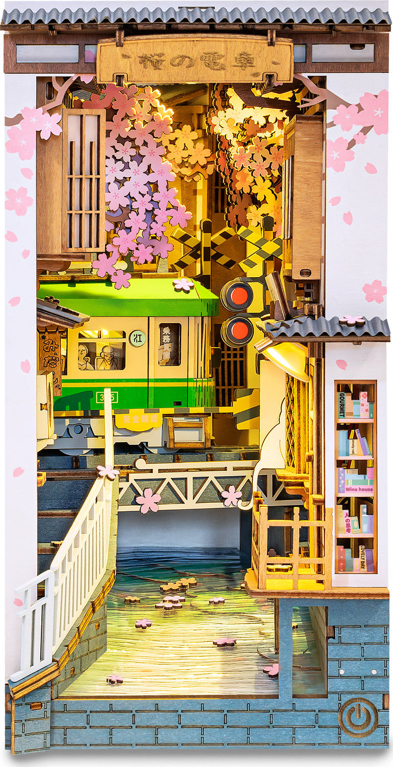 DIY Miniature House Kit: Sakura Tram