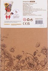 Modern Wooden Puzzle: Sunflower