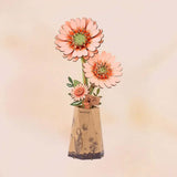 Orange Gerbera Daisy - 3D Wooden Puzzle