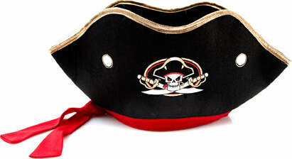 Liontouch Pretend-Play Dress Up Costume Captain Cross Pirate Hat