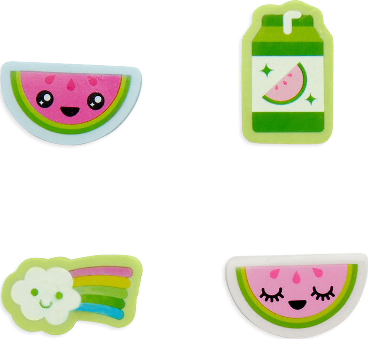 Lil' Juicy Scented Pencil Topper Erasers - Watermelon (Set of 4)