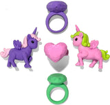 Unicorn Wishes Scented Puzzle Erasers - Set of 5