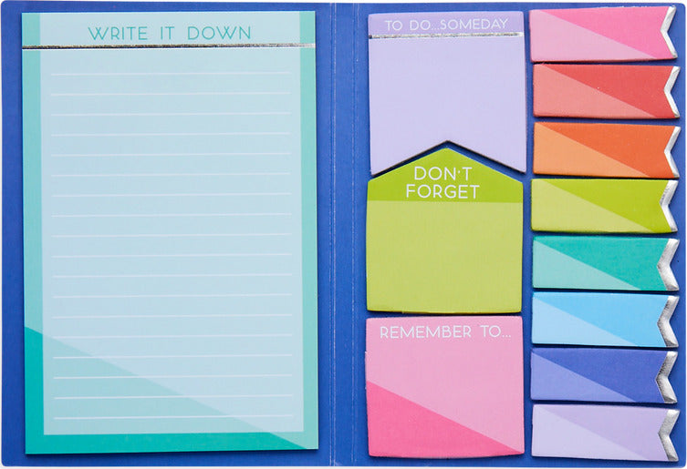 Notepad With Side Note Side Notes Sticky Tab Note Pad - Color Write – Dancing Bear Toys