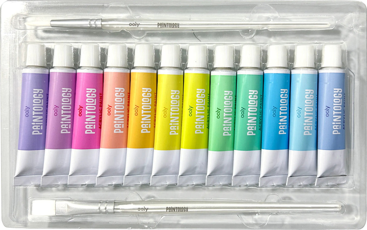 Paintology Acrylic Paints Set - Pastel Colors - Set of 12