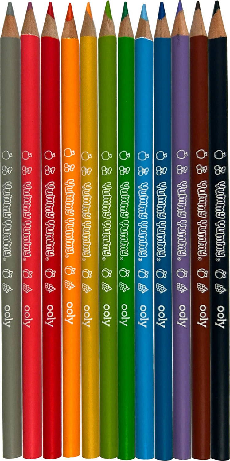 Yummy Yummy Fruit Scented Colored Pencils - Set of 12