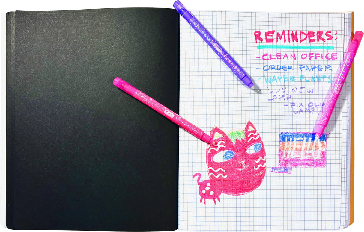 Make No Mistake! Sparkle Glittery Erasable Markers - Set of 12