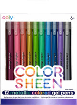 Color Sheen Metallic Colored Gel Pens - Set of 12