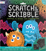 Monster Pals Scratch And Scribble Scratch Art Kit