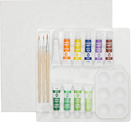 Colorific Canvas Paint By Number Kit - Terrific Tiger